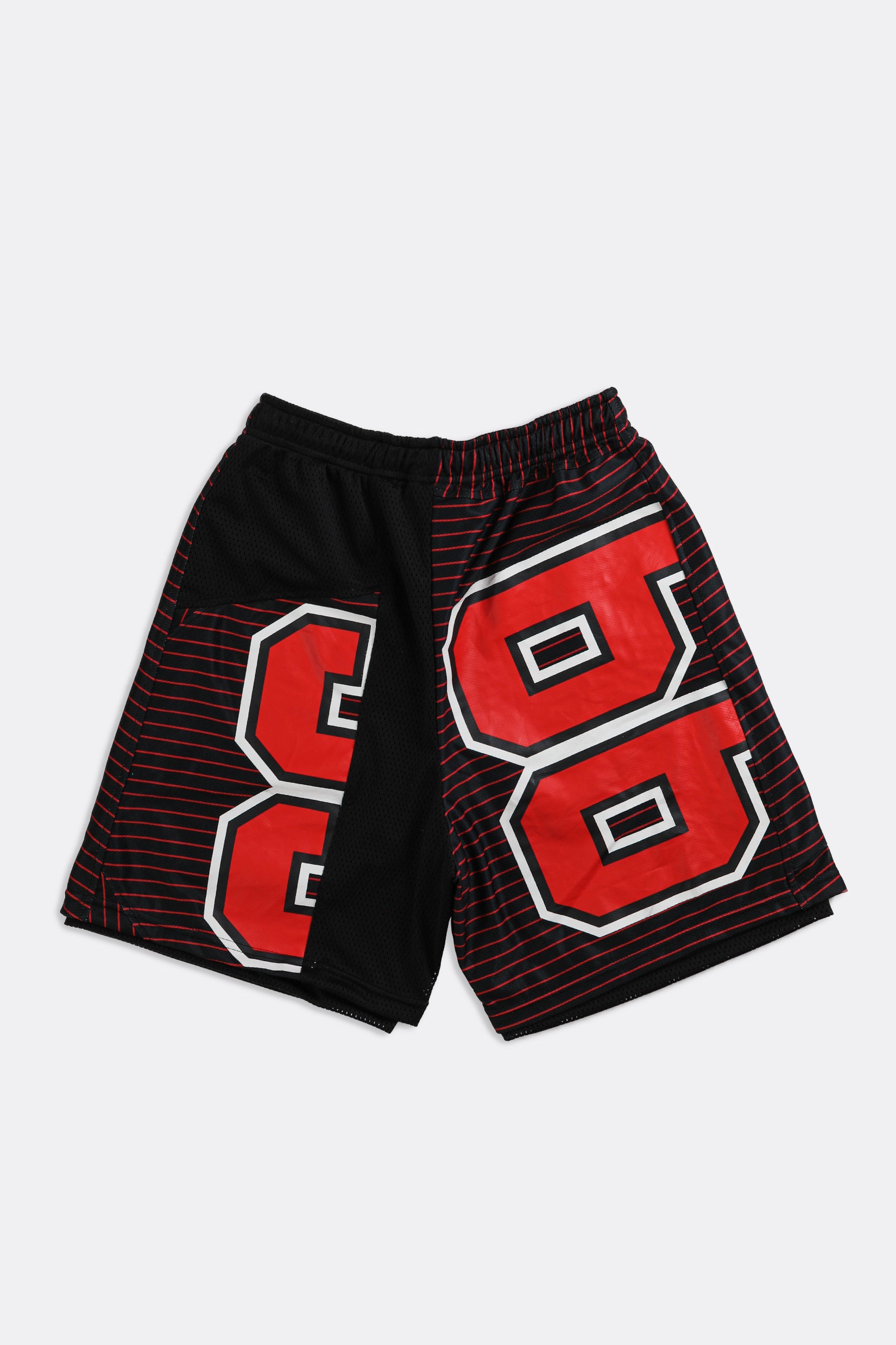Unisex Rework Bulls NBA Jersey Shorts - Women-S, Men-XS-BOTTOMS-NBA-Frankie Collective Rare Vintage Streetwear Reworks